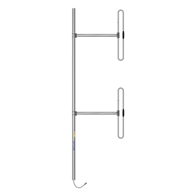 Antena Aérea para Base / 2 Dipolos / 118-138 MHz / 5 dBd / 20 MHz B/W / Radiación Bi-direccional / 300 W / N Macho / Tilt 0-10° / 76x3658x1187 mm / 10.9 kg / 225 km/h