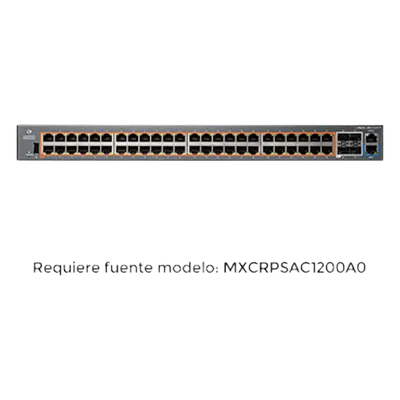 Switch PoE inteligente / cnMatrix EX2052R-P / PoE+ / 48 puertos x 1 Gps / 4 SFP+, fuente de alimentación extraíble
