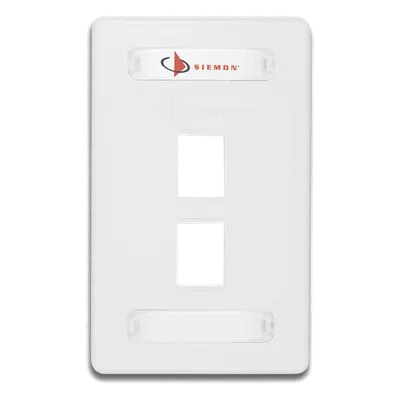 Placa de pared SIEMON 10GMX-FPS02-02 de 2 puertos