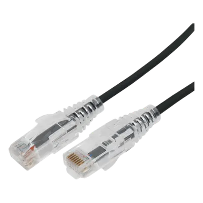 Cable de parcheo LINKEDPRO LP-UT6A-05-BK28 Cat6A de 0.5 m