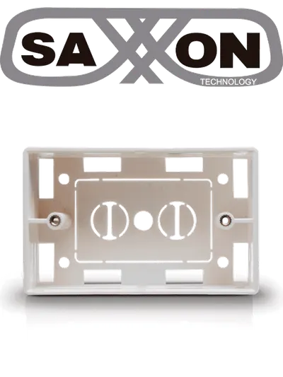 Caja para placa de pared SAXXON A164-B blanca, de uso universal