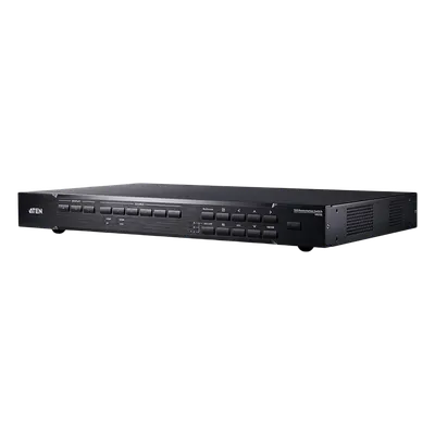 Switch Matricial / 7x3 / 4K@60Hz / HDBaseT 60m / 196.85 pies / Escalador de Video / Mezclador de Audio / Streaming