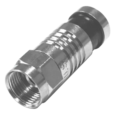 Conector F Macho / Plegado Axial por Compresión / RG-59/U / 75 Ohm / 24 mm / 0.08 ft