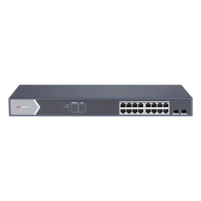 Switch PoE+ Hikvision DS-3E1518P-SI de 16 puertos Gigabit