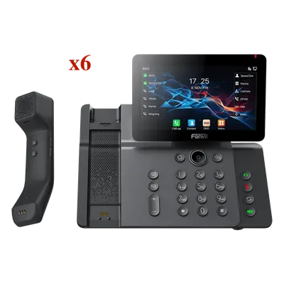 Teléfono IP empresarial FANVIL KIT-V66PRO con pantalla táctil y Wi-Fi 6