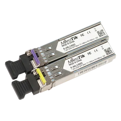 Par de Módulos SFP / 1.25G / SM / 80 km / LC / Industrial -40°C a +85°C / DDM