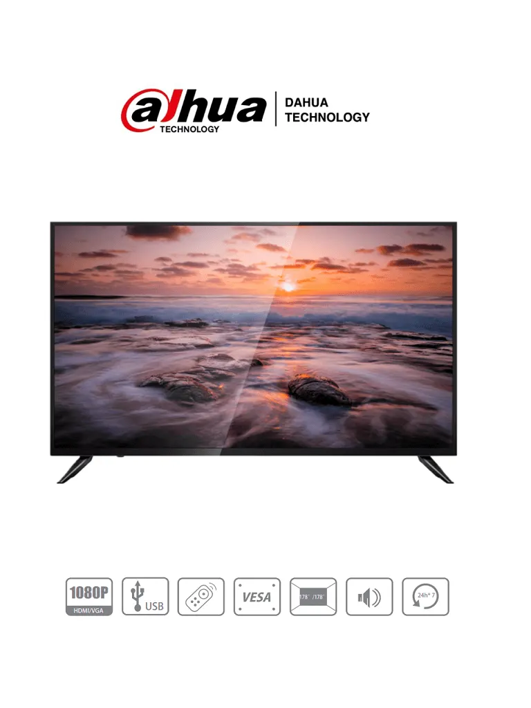 Monitor profesional Dahua DHI-LM43-F200 de 43 pulgadas Full HD