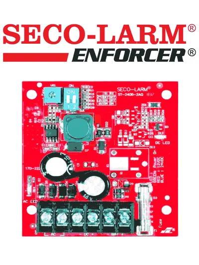 Fuente de poder SECO-LARM ST-2406-2AQ con salida de 6, 12 o 24 VCD