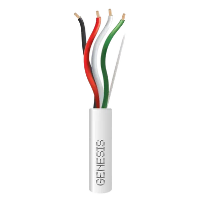 Cable para alarma GENESIS 2115-5501/500 de 4 conductores, 18 AWG