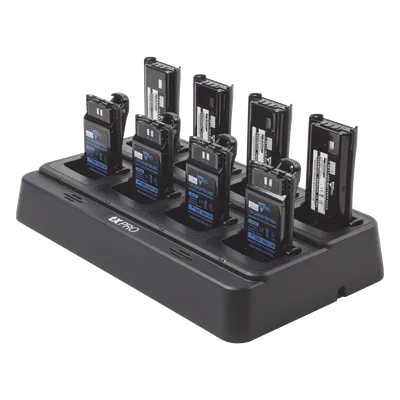 Cargador de escritorio TX PRO TX-8C-KSC43 para 8 baterías Ni-MH y Li-Ion