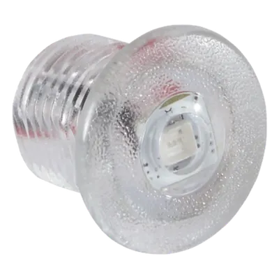 Luz LED Marina de Cortesía / Rojo 45 Lúmenes / IP67 / 10-16 VDC / Policarbonato Transparente / Interior-Exterior