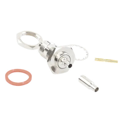 Conector TNC Hembra / Montaje Chasis Tipo D Plano / Anillo Plegable / RG-174/U, 8216, LMR-100A / 0.1 pies