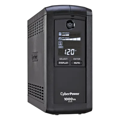 UPS de 1000 VA/600 W, Topología Línea Interactiva, Entrada 120 Vca NEMA 5-15P, Tipo Mini Torre, Con 9 Tomas NEMA 5-15R