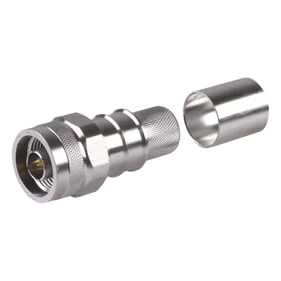 Conector Coaxial N Macho / Plegable / Pin Cautivo No Soldable / 50 Ohm / Para Cable LMR600, LP600