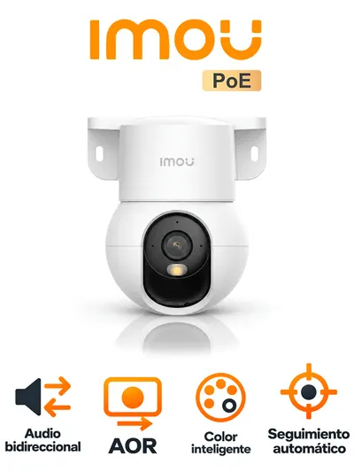 Cámara PT PoE IMOU PS2M IPC-PS2M-5R1 de 5 MP con Smart Tracking