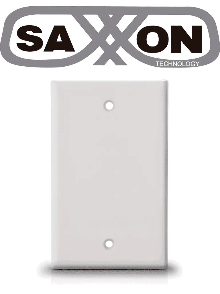 Placa de pared ciega SAXXON A175 blanca para montaje vertical