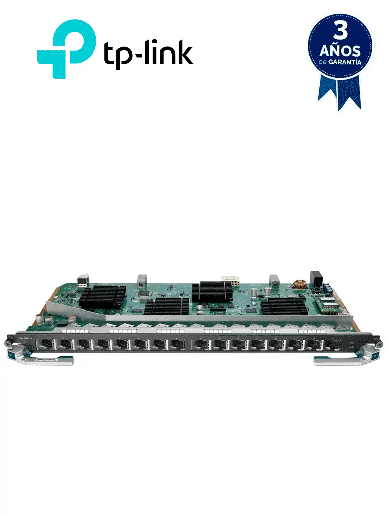 TP-LINK DS-LGPA-16 -  Tarjeta de Servicio 16 Puertos GPON para OLT DSP8000X2 , Spliteo de 1:128 , Conexión de Hasta 2048 Clientes , Distancias de Hasta 20 Km , Intercambio en caliente , Gestión Centralizada DPMS.