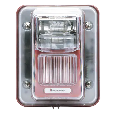Sirena Estrobo / Intemperie / Montaje Muro / 75 cd / 70-100 dBA / 16-33 VCC / 4.72 x 5.75 x 4.17 in