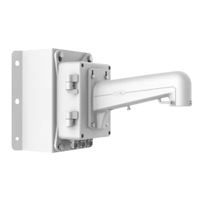 Soporte de Esquina para Domo PTZ / Caja de Conexiones Integrada / Carga 10 kg / Aluminio y Acero / 176.8 x 194 x 417.8 mm