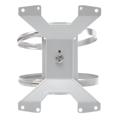 Kit de Montaje en Poste / Ajustable / Aluminio RAL 9006 / Postes 133 mm / 350 g