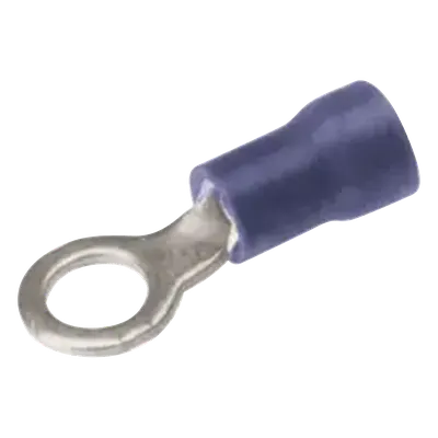 Terminal de Anillo / 16-14 AWG / Ojillo 0.20 in / Barril Recubierto / 0.91 in (3 ft) Largo / Vinilo