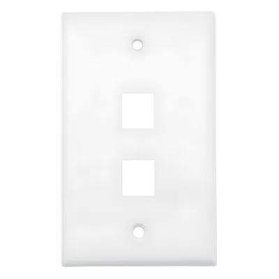 Placa de pared Hikvision DS-1FPA2-A de 2 puertos para voz y datos