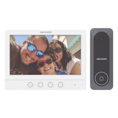 Kit de videoportero Hikvision DS-KIS212 con pantalla de 7 pulgadas