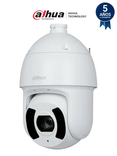 DAHUA DH-SD6CE445GB-HNR Cámara PTZ IP de 4MP con tecnología Starlight y zoom óptico 45x. Alcance IR de 250m, Autotracking 3.0, Protección Perimetral, Detección de rostros, SMD 4.0, Quick Pick, certificaciones IP67 e IK10.