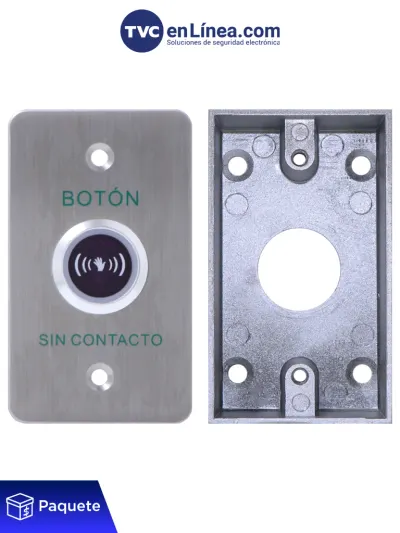 Botón de salida sin contacto YLI ISK841BLED con caja MBB800AM