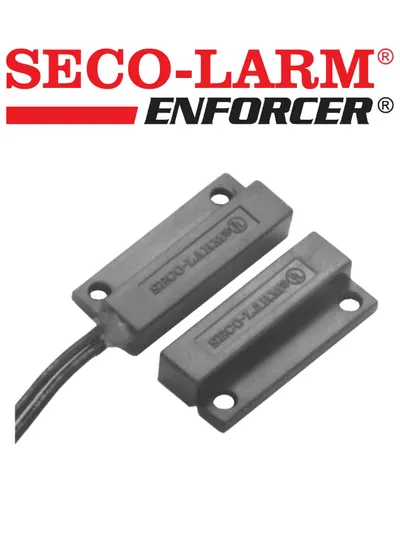 Contacto magnético mini SECO-LARM SM-205Q/BR con montaje versátil