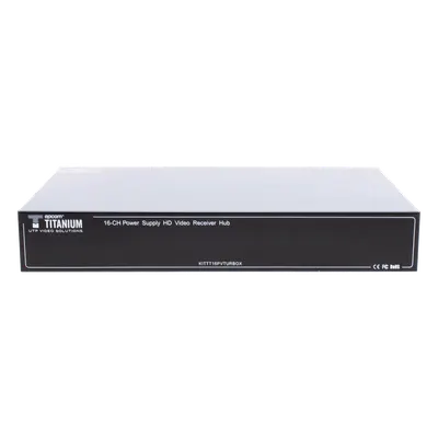 (SOLO RECEPTOR) TRANSCEPTOR ACTIVO DE 16 CANALES / VIDEO+PODER en un solo Cable UTP / 150 metros en 4K, 200 metros en 5 MP/ Envía 36 Vcc y Recibe 12 Vcc / TODO INCLUIDO PARA RACK / HD-TVI/CVI/AHD/CVBS / SIN RUIDO / INSTALACIÓN LIMPIA.