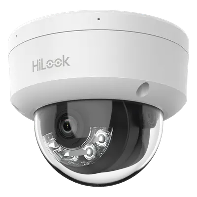 Cámara domo IP HiLook IPC-D120HA-LUC de 2 MP con Dual Light