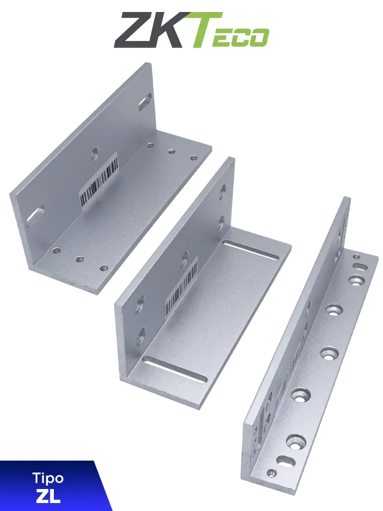 Soporte tipo ZL ZKTeco LMB-180ZL para cerradura magnética LM120