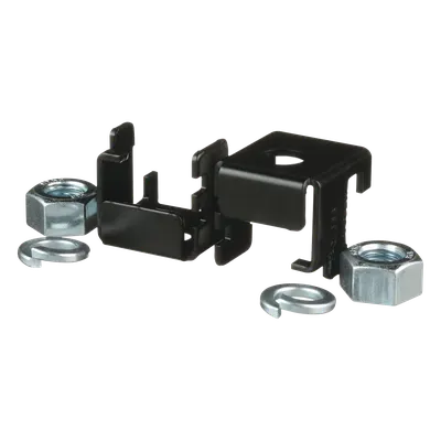 Soporte para Charola Tipo Escalerilla / Rieles 3/8" x 1-1/2" o 3/8" x 2" / Varilla Roscada 5/8" / Acero Negro