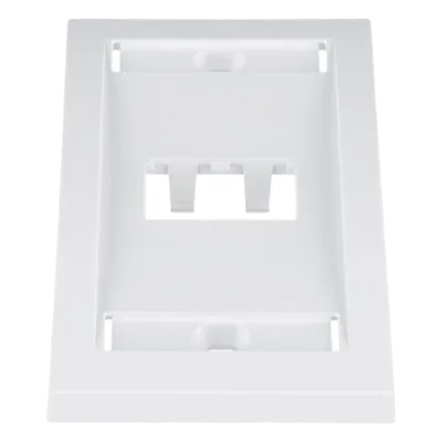 Placa de pared Panduit CFPE2WHY de 2 puertos Mini-Com blanca