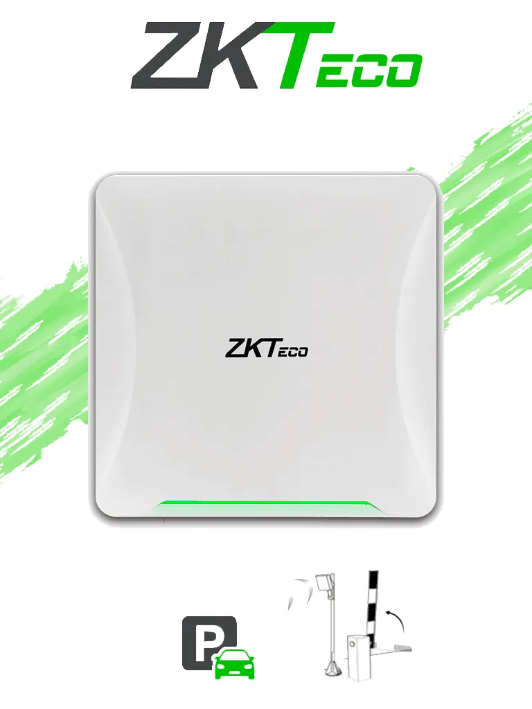 Lector de tags UHF ZKTeco UHF10F PRO para control de acceso vehicular