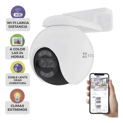 Cámara PT Wi-Fi EZVIZ CS-H80X 4K con visión nocturna a color