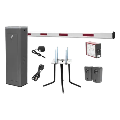 Barrera vehicular AccessPRO KIT-XBF-3R derecha con brazo de 3 m