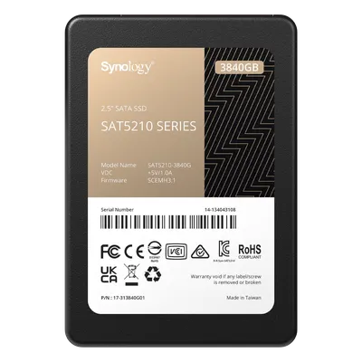 3840 GB SSD , diseñada para Synology NAS