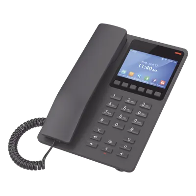 Teléfono IP hotelero Grandstream GHP631W con Wi-Fi 6 y pantalla a color