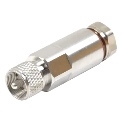 Conector UHF macho RF Industries RFU-502-H1 para cable coaxial de 1/2″