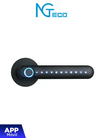 Cerradura inteligente ZKTeco SL01-A630N con acceso biométrico y Bluetooth