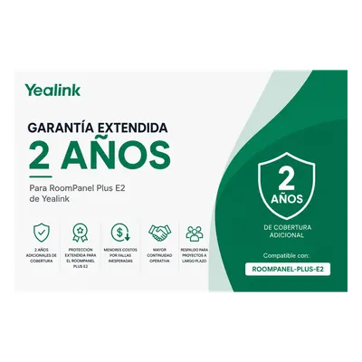 Garantia Extendida de 2 Años para RoomPanel Plus E2 de Yealink
