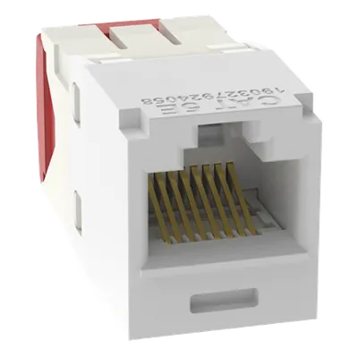 Jack RJ45 PANDUIT CJ5E88TGWH Mini-Com Cat 5e sin impacto