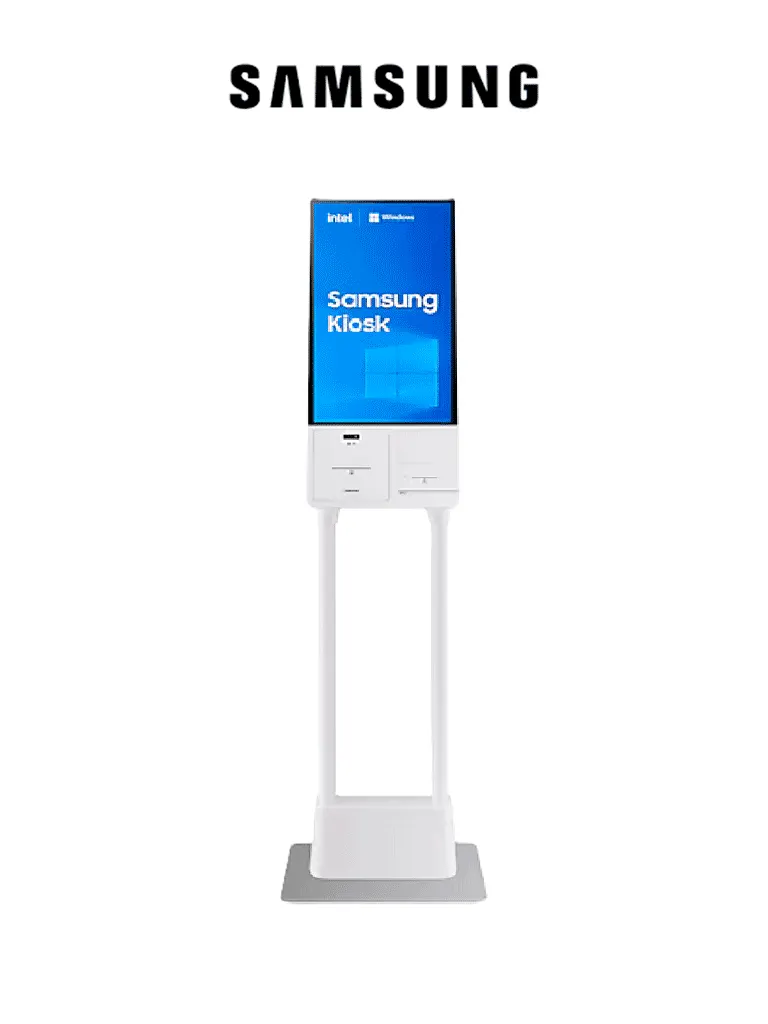 SAMSUNG - Kiosko Interactivo 24" 250 Nits Touch con Sistema Operativo Windows / Base y Pedestal