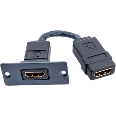 Placa de pared HDMI Kramer W-H(W-HDMI)(B) de espacio simple