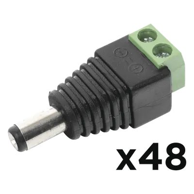 Kit de conectores macho EPCOM POWERLINE PAQ48JR52 para CCTV