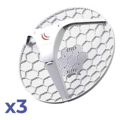 Antena CPE MikroTik LHG 5 RBLHG5KIT de 5 GHz y 24.5 dBi