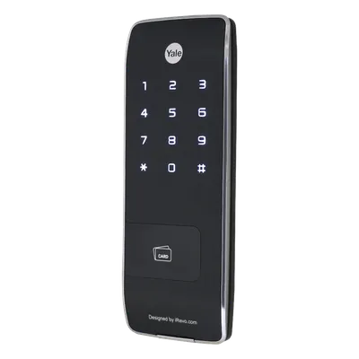 Cerrojo Electrónico de Sobreponer / Perfil Ultra Delgado 11 mm / 40 Usuarios RFID / PIN 4-8 Dígitos / Cierre Automático / Alarma Multifuncional / 4 Pilas AA / Puerto Emergencia 9V
