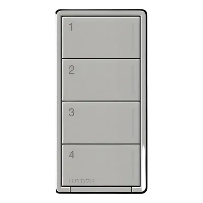 Teclado híbrido RF / 4 botones / Atenuador integrado / 120 V~ / RadioRA 3 / Retroiluminado / FASS